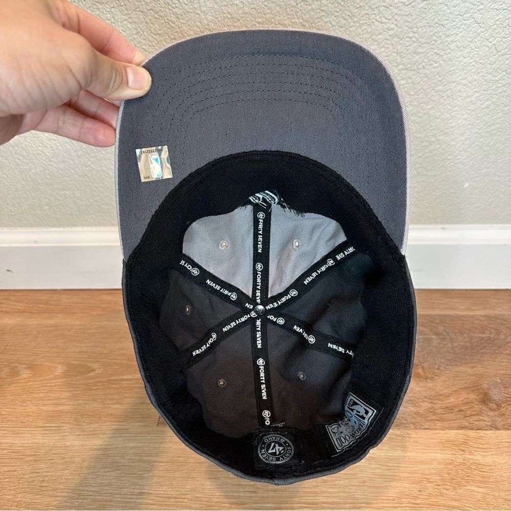 NWOT 47 Brand San Antonio Spurs Black Gray Fitted Hat - Picture 7 of 11